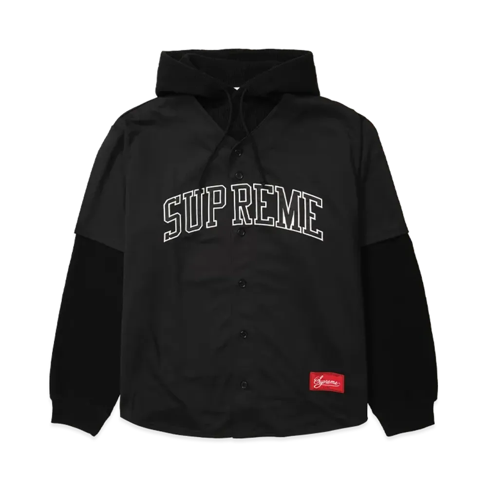 Supreme x Chicago White Sox Hooded Baseball Jersey "Black"