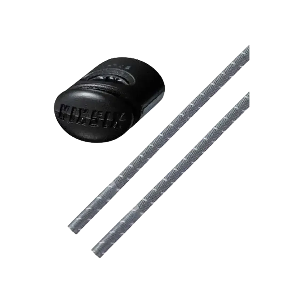 KIXSIX REFLECTIVE BUNGEE ROPELACE "CHARCOAL"
