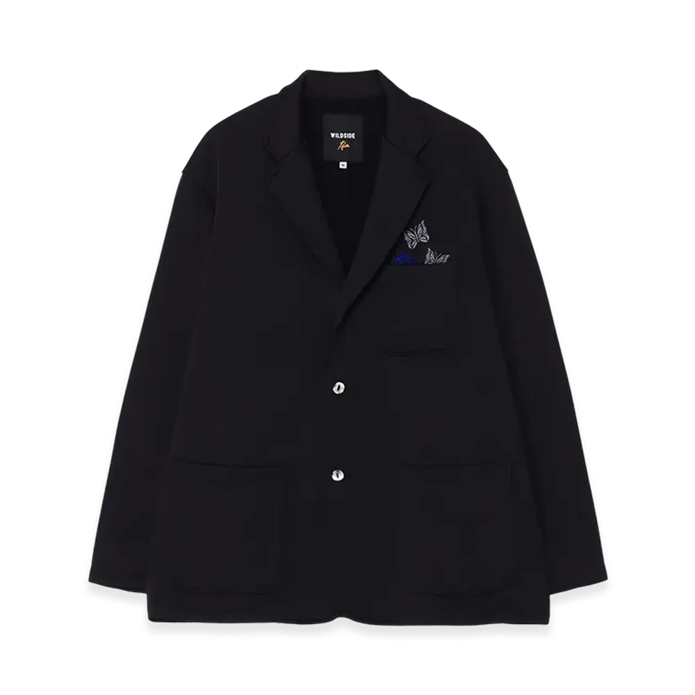 WILDSIDE YOHJI YAMAMOTO x NEEDLES Easy 3B Jacket "Black/Blue"