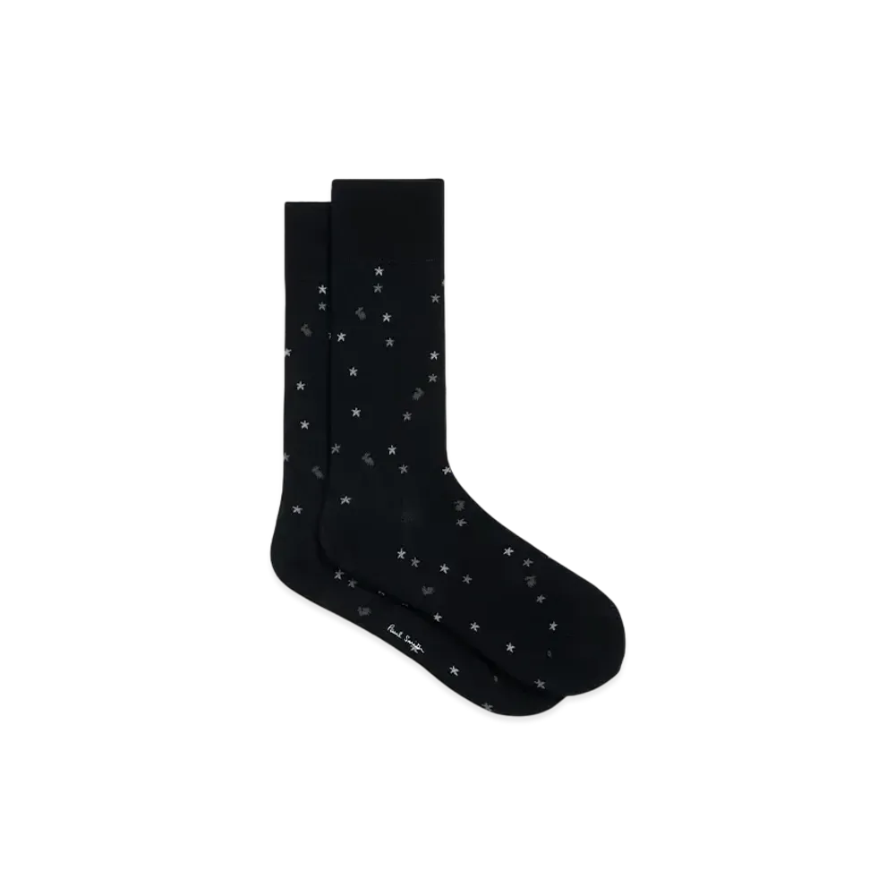 Paul Smith Rabbit / Star Socks "Black"