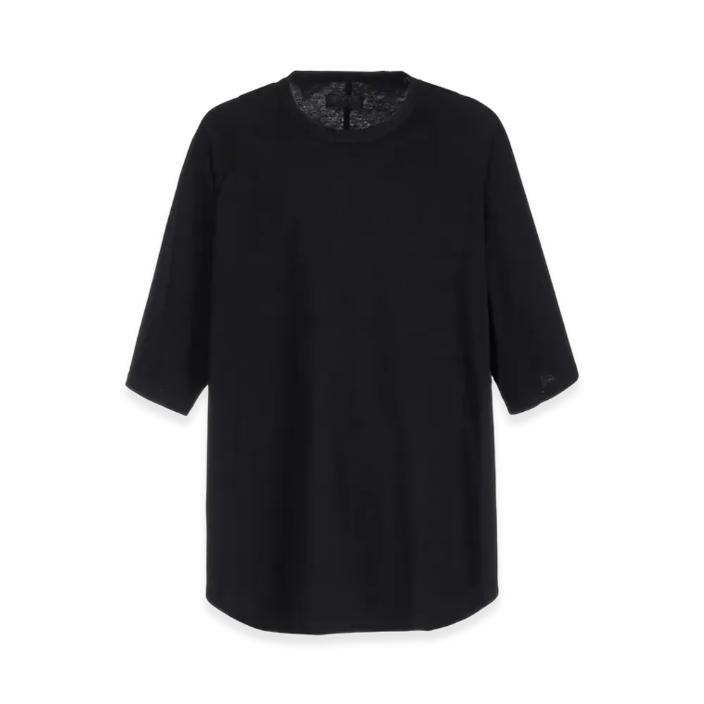 S'YTE Soft Jersey Back Center Stitch Oversized Raglan Sleeve T-Shirt "Black"