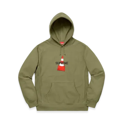 Supreme Cone Hooded Sweatshirt "Light Olive"