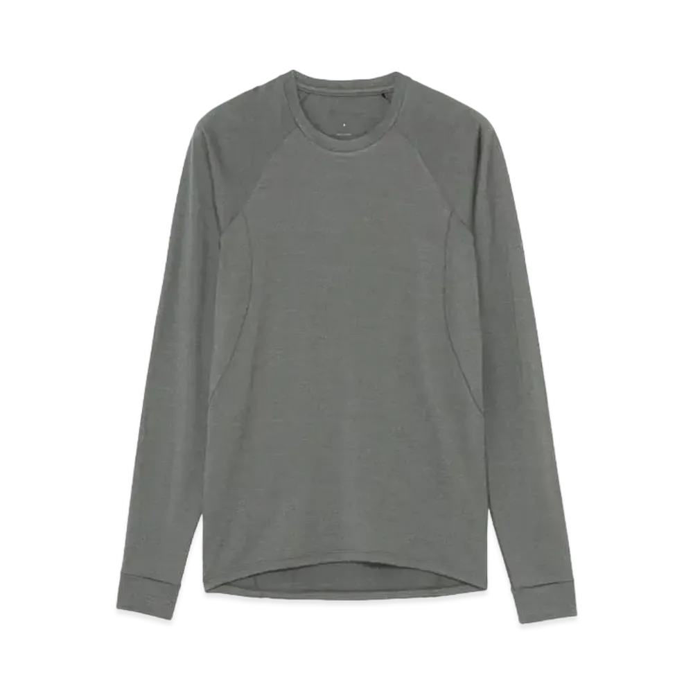 Goldwin Wool Crew Long Sleeve (C3 fit / Men's) "Mix Charcoal"