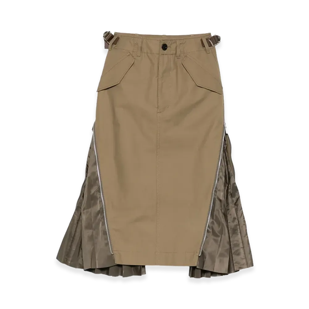 sacai Women's Skirt "Beige/Khaki"