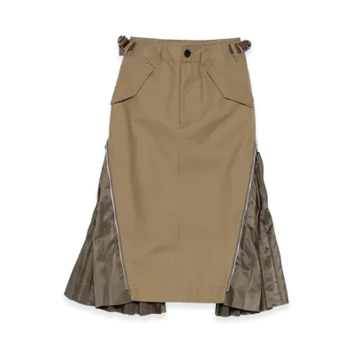 sacai Women's Skirt "Beige/Khaki"