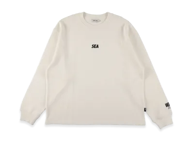 WIND AND SEA Heavy Waffle L/S Tee "Off White"