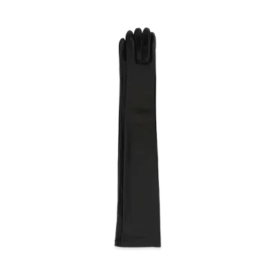 BALENCIAGA Women's Leather Gloves "Black"