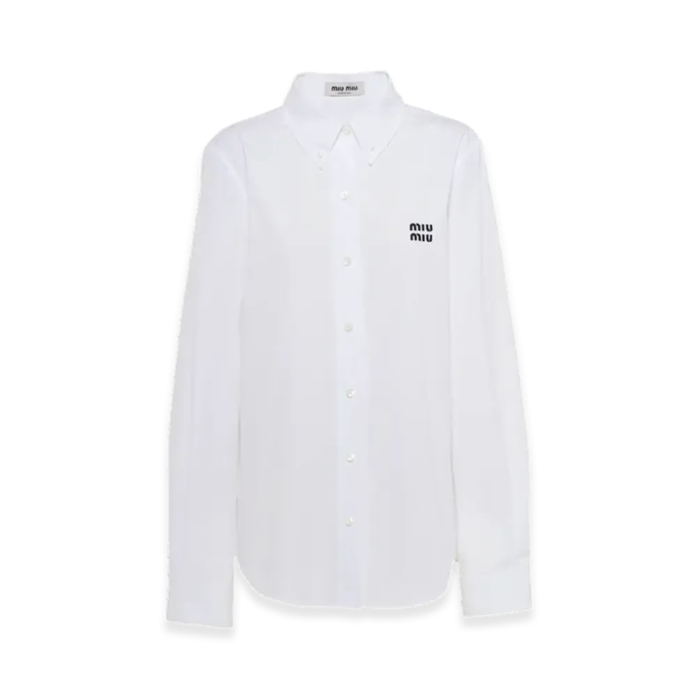MIU MIU Women's Poplin Shirt "White"