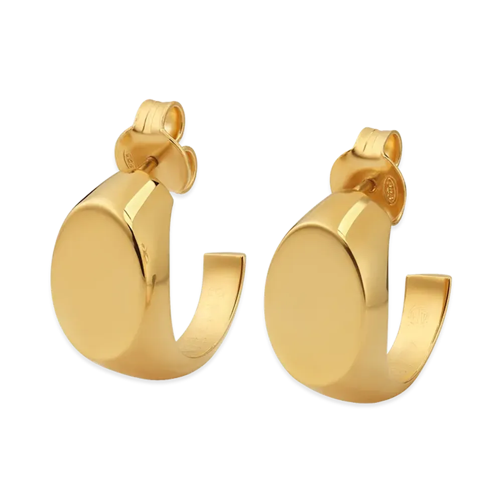 Maison Margiela Logo Signet Earrings "Gold"