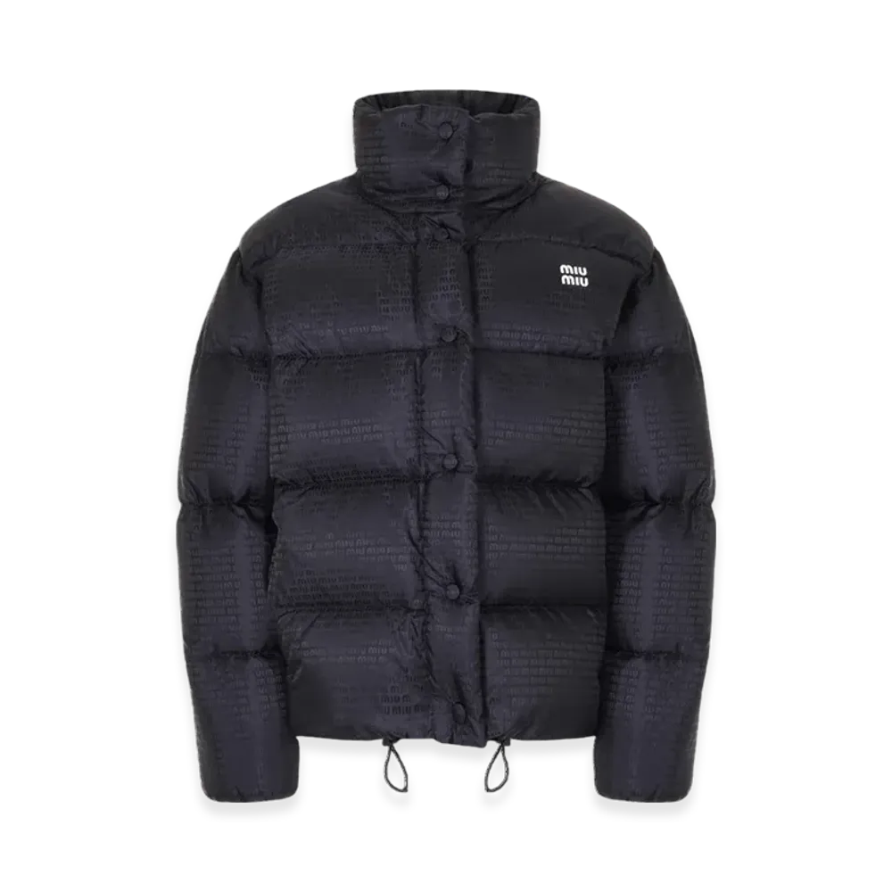 MIU MIU Women's Nylon Down Jacket "Black"