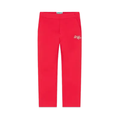 KENZO 'YEAR OF THE DRAGON' Embroidery Pants "Medium Red"