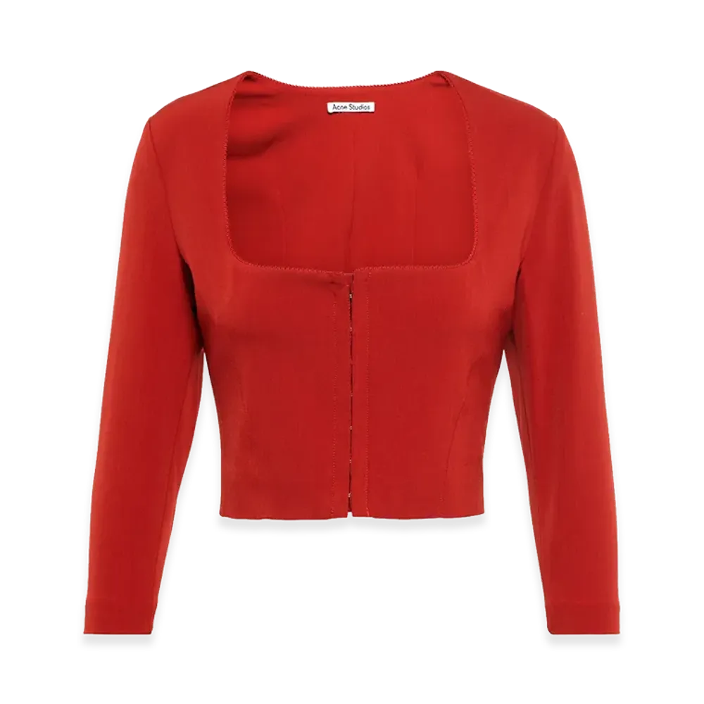 Acne Studios Women's Long Sleeve Top "Red"