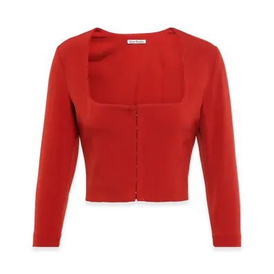 Acne Studios Women's Long Sleeve Top "Red"