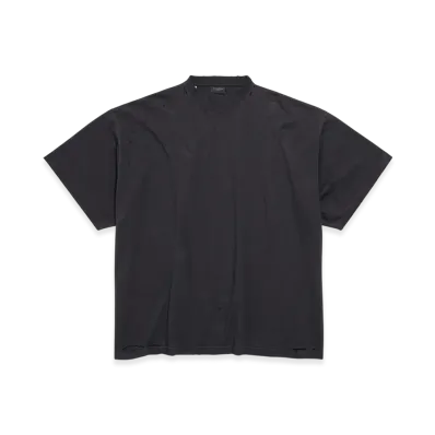 BALENCIAGA Blackletter Script Oversize T-shirt "Faded Black"