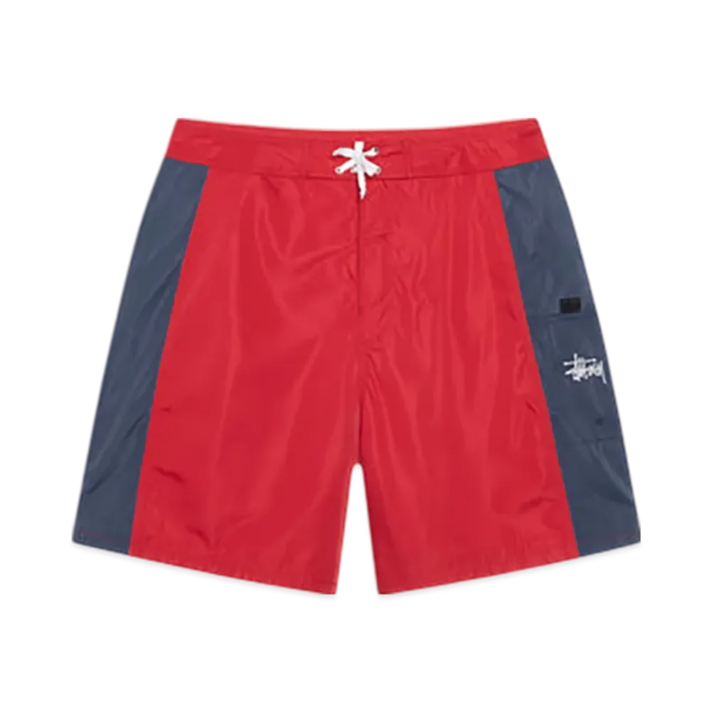 Stussy Paneled Board Short "Red"