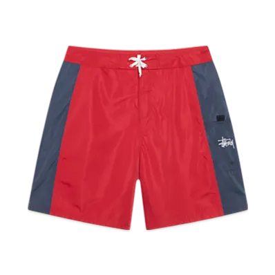Stussy Paneled Board Short "Red"