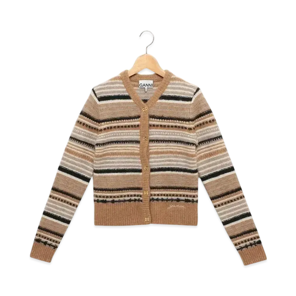 GANNI Cardigan "Tigers Eye"