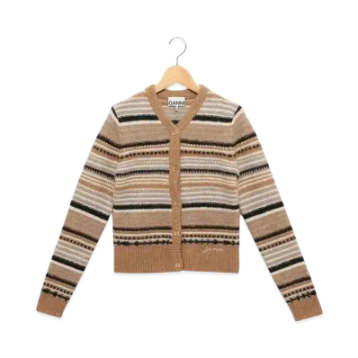 GANNI Cardigan "Tigers Eye"