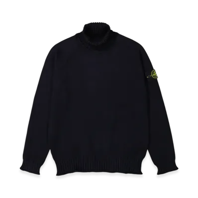 Stone Island 505A2 Winter Cotton Turtleneck Knit - 22FW "Navy Blue"