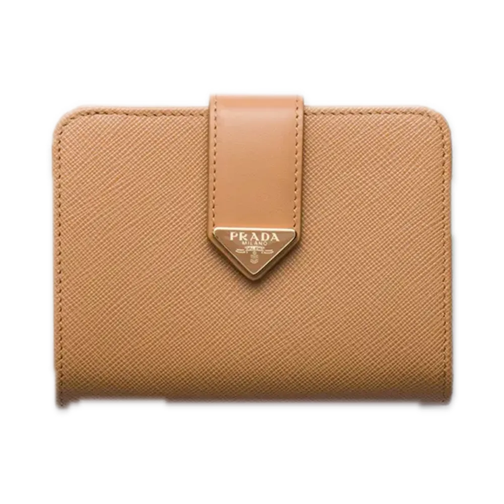 PRADA Saffiano Tab Wallet "Natural"