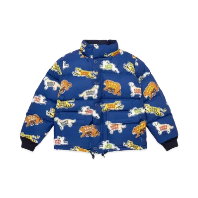 HUMAN MADE x KAWS Made Down Jacket Kids "Navy"