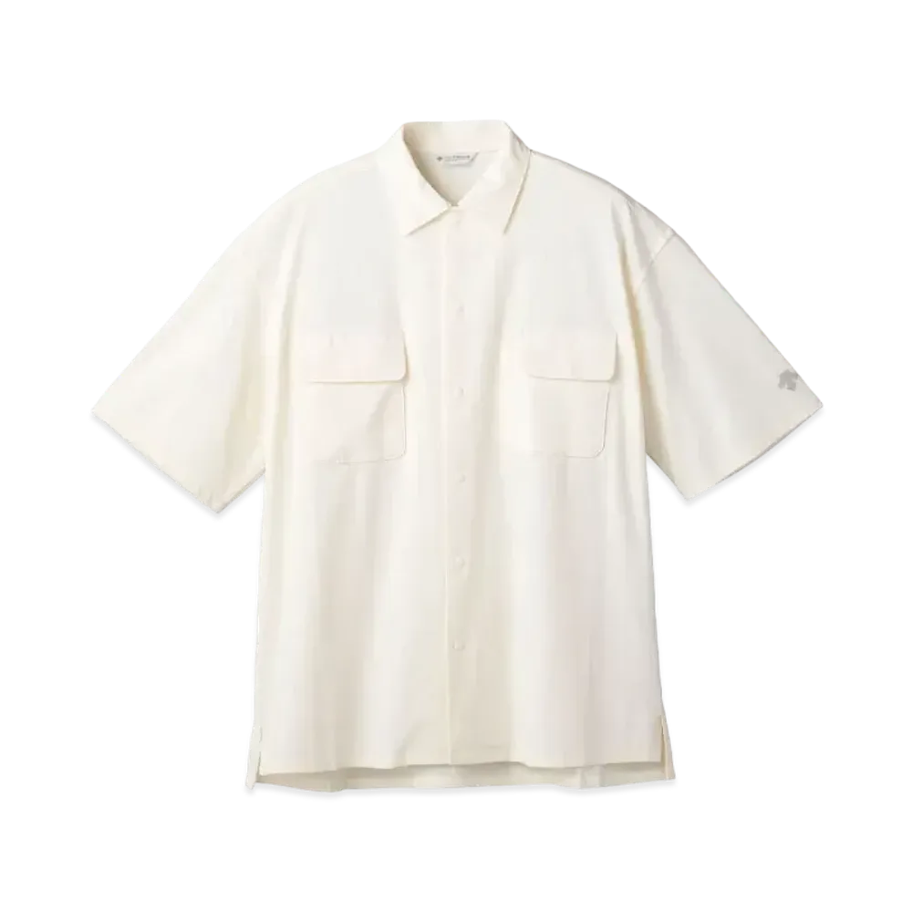 DESCENTE ALLTERRAIN 81 Open Collar H/S Shirt "Snow White"
