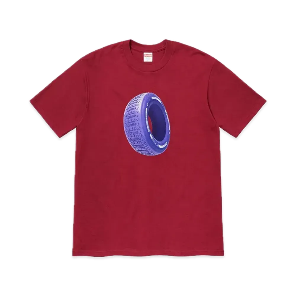 Supreme Tire Tee "Cardinal"