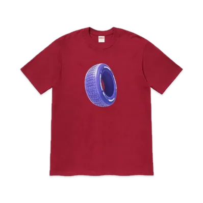 Supreme Tire Tee "Cardinal"