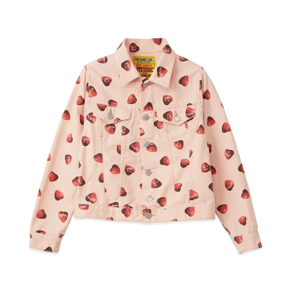 HYSTERIC GLAMOUR Skull Berry Compact Jacket "Pink"