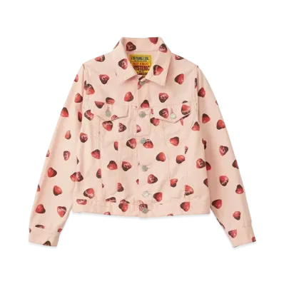 HYSTERIC GLAMOUR Skull Berry Compact Jacket "Pink"