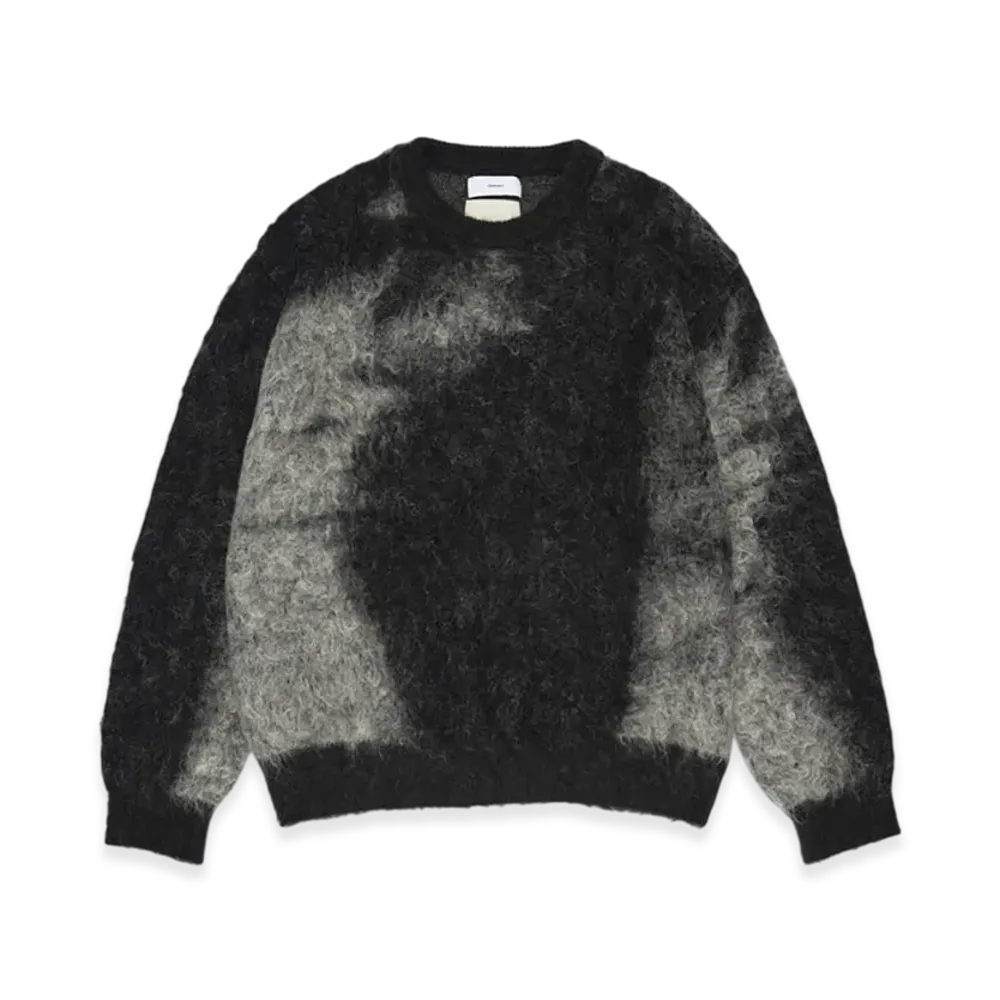 Graphpaper x YOKE Abstract Jacquard Crewneck Sweater "Black"