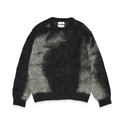 Graphpaper x YOKE Abstract Jacquard Crewneck Sweater "Black"