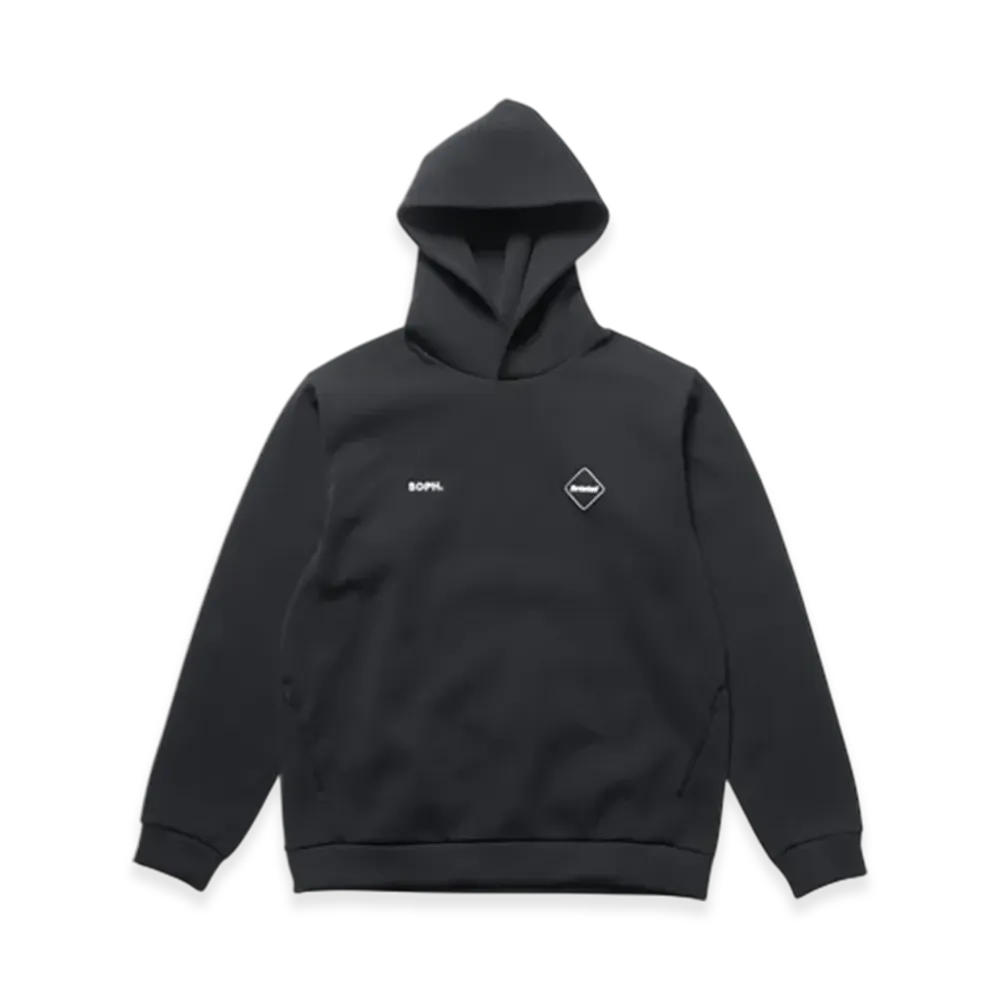 F.C.Real Bristol Quarter Knit Hoodie "Black"