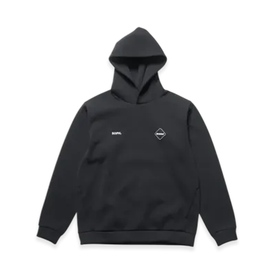 F.C.Real Bristol Quarter Knit Hoodie "Black"