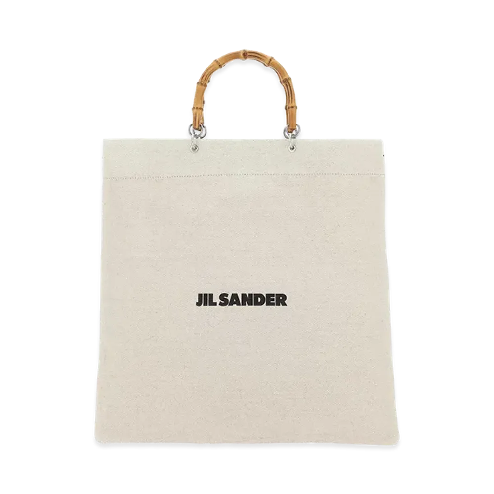 Jil Sander Sand Canvas Handbag "White"