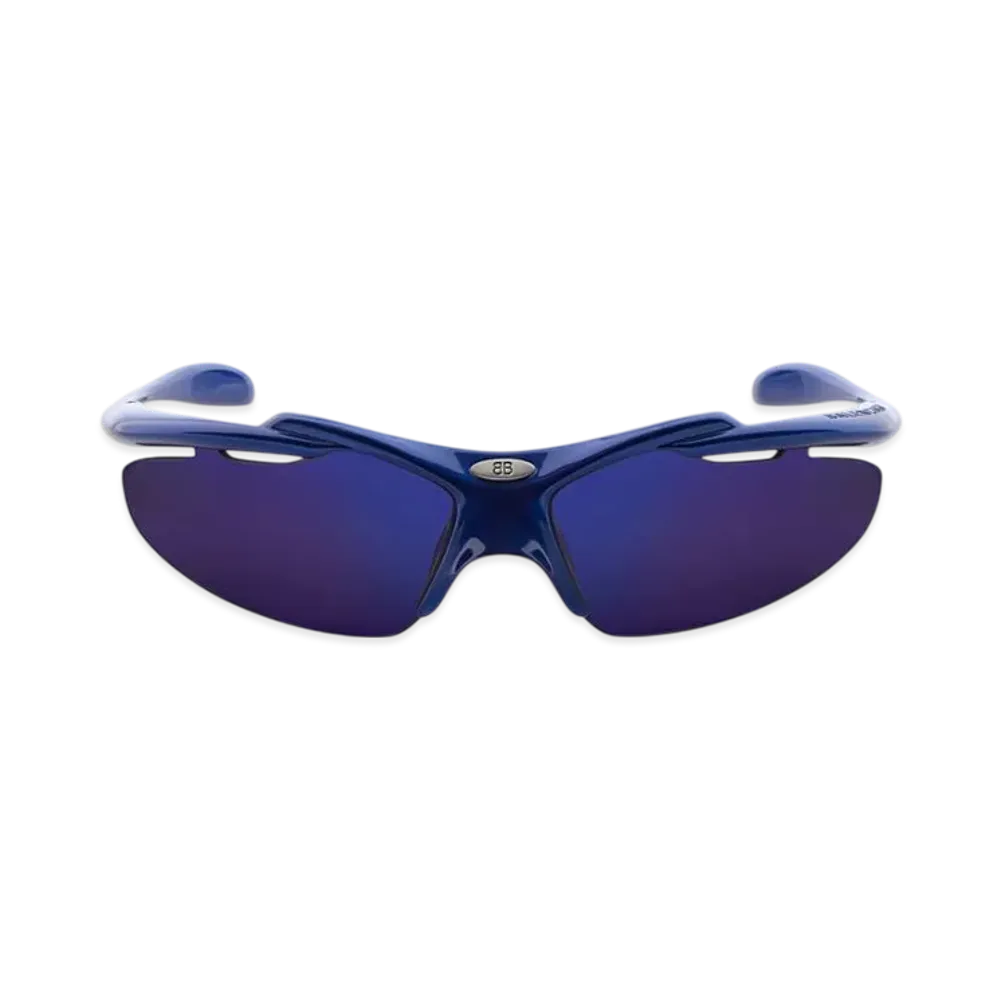 BALENCIAGA Turbo D-Frame Sunglasses "Blue"