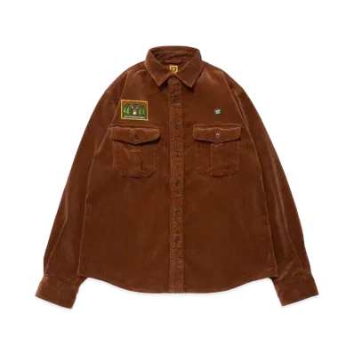 HUMAN MADE CORDUROY WORKSHIRT "Brown"