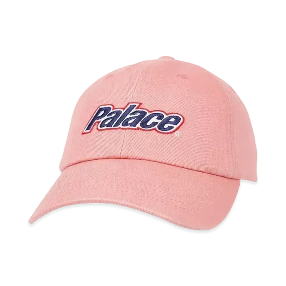 PALACE Lowercase Washed Denim 6-Panel "Pink"