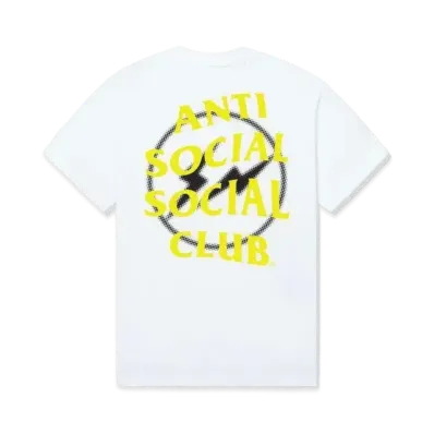 ANTI SOCIAL SOCIAL CLUB x FRAGMENT Half Tone Logo Tee "White Yellow"