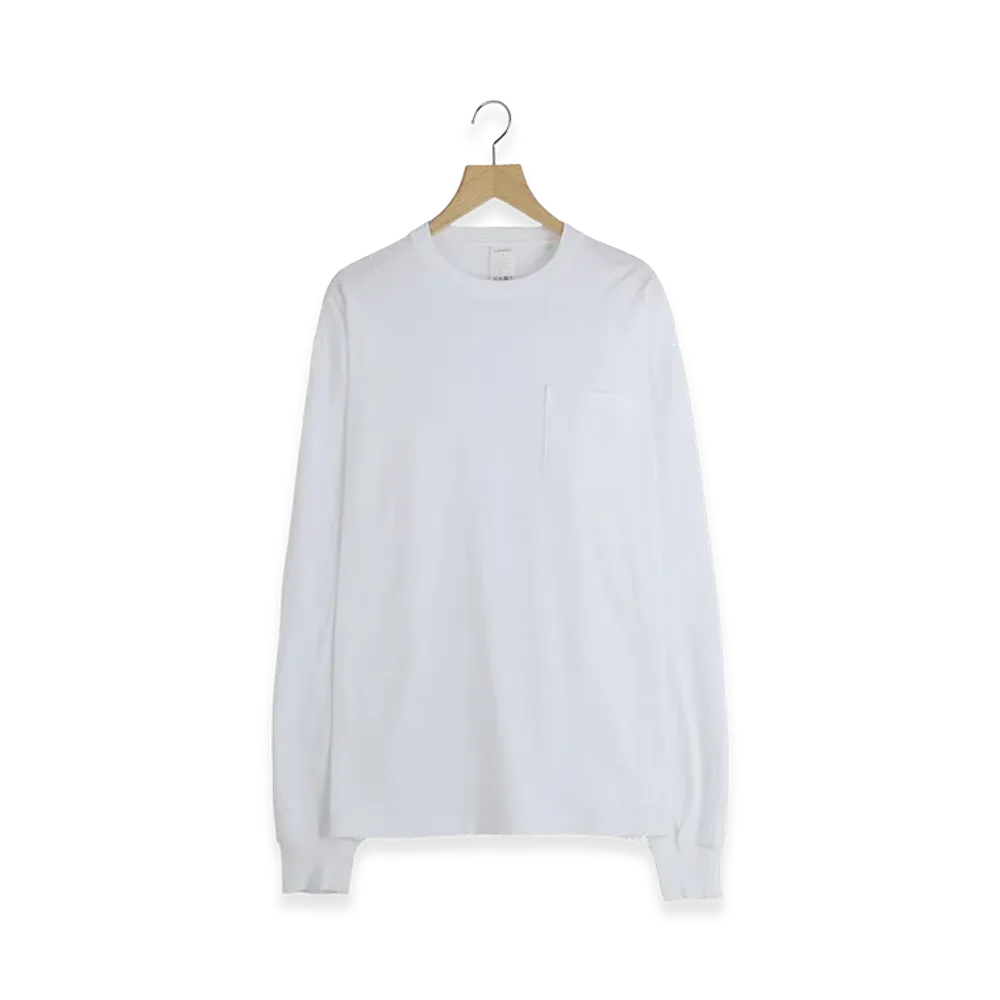 COMOLI Surplus L/S T-shirt "White"