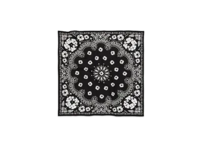 DENIM TEARS Cotton Wreath Paisley Bandana "Black"