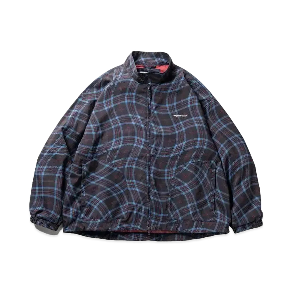 TIGHTBOOTH Wave Plaid Jacket "Navy"