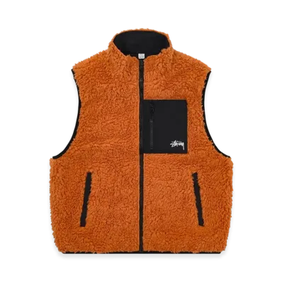 Stussy Sherpa Vest "Orange"