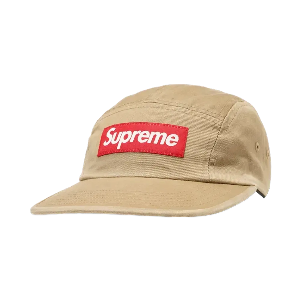 Supreme Washed Chino Twill Camp Cap (25FW) "Tan"