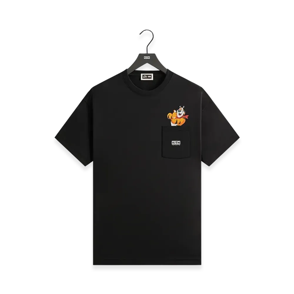 Kith Treats x Kellogg's Frosted Flakes Cereal & Tony the Tiger Tony Signature Tee "Black"