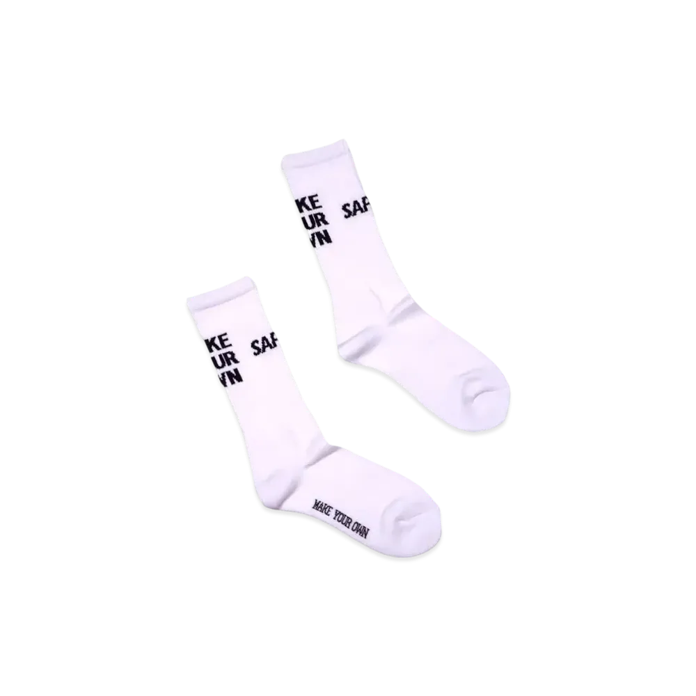 SAPEur Crew Socks Make Your Own "White"
