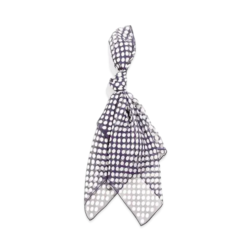 Needles SCARF - SILK CREPE / POLKADOT "Purple"