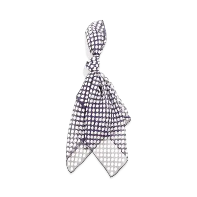 Needles SCARF - SILK CREPE / POLKADOT "Purple"