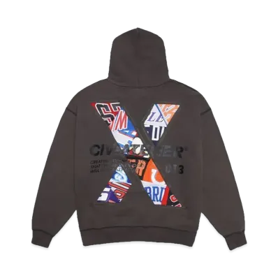 SNKRDUNK x CIVIATELIER 10TH ANNIVERSARY CHOICE IS YOURS NBA REMAKE HOODIE #013 "BLACK"