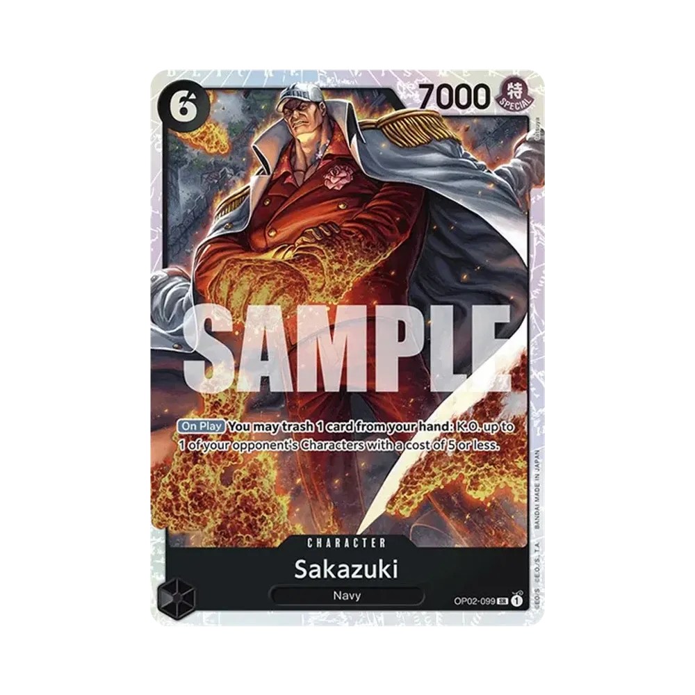 サカズキ SR [OP02-099]【英語版】(プレミアムブースター「ONE PIECE CARD THE BEST」)